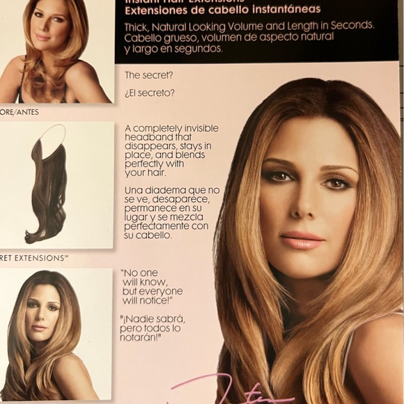 Daisy Fuentes secret hair extension + free extension, Clip in Bangs & Bun🔥🔥🔥 - Picture 3 of 15